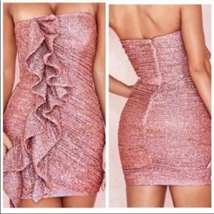 House Of CB Grace Rose Gold Sequin Dress